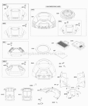 Air Cleaner Blower Housing Diagram and Parts List for  Briggs and Stratton Engine